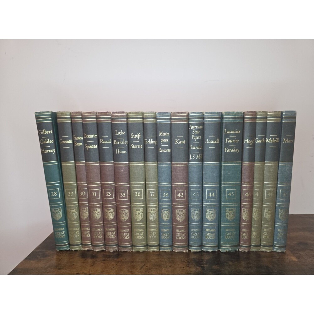 Britannica Great Books Of The Western World 1952, 17 Volume Lot
